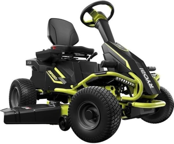 Ryobi 38 in Electric Rear-Engine Riding Lawn Mower